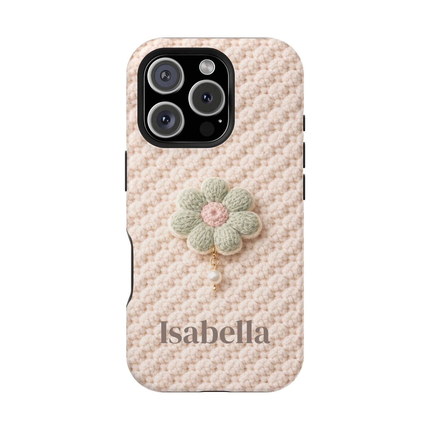 Soft Life Crochet iPhone Case | Floral Design