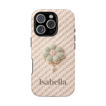 Soft Life Crochet iPhone Case | Floral Design