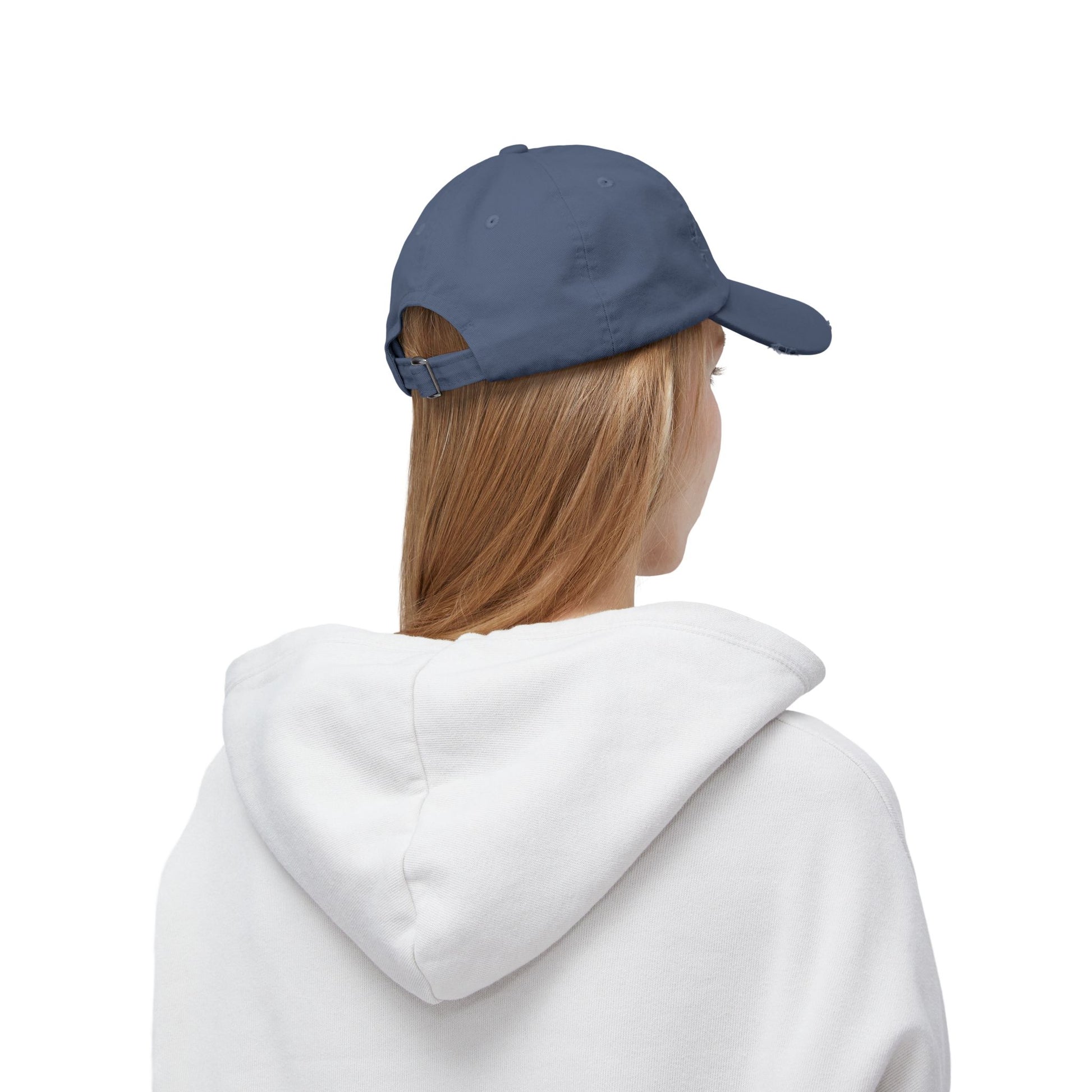 Kamala Harris 2024 distressed red baseball cap, Chucks and Pearls edition, stylish campaign hat