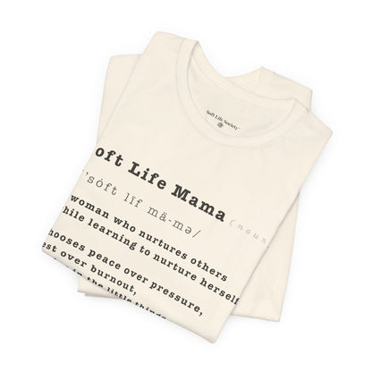 Folded tank top with text on a white background