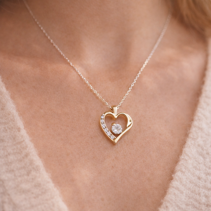 Forever Love Necklace | CZ Heart Pendant