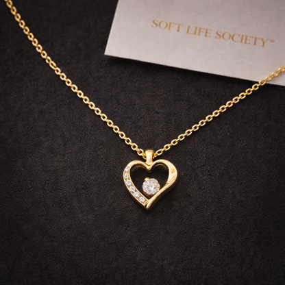 Forever Love Necklace | CZ Heart Pendant