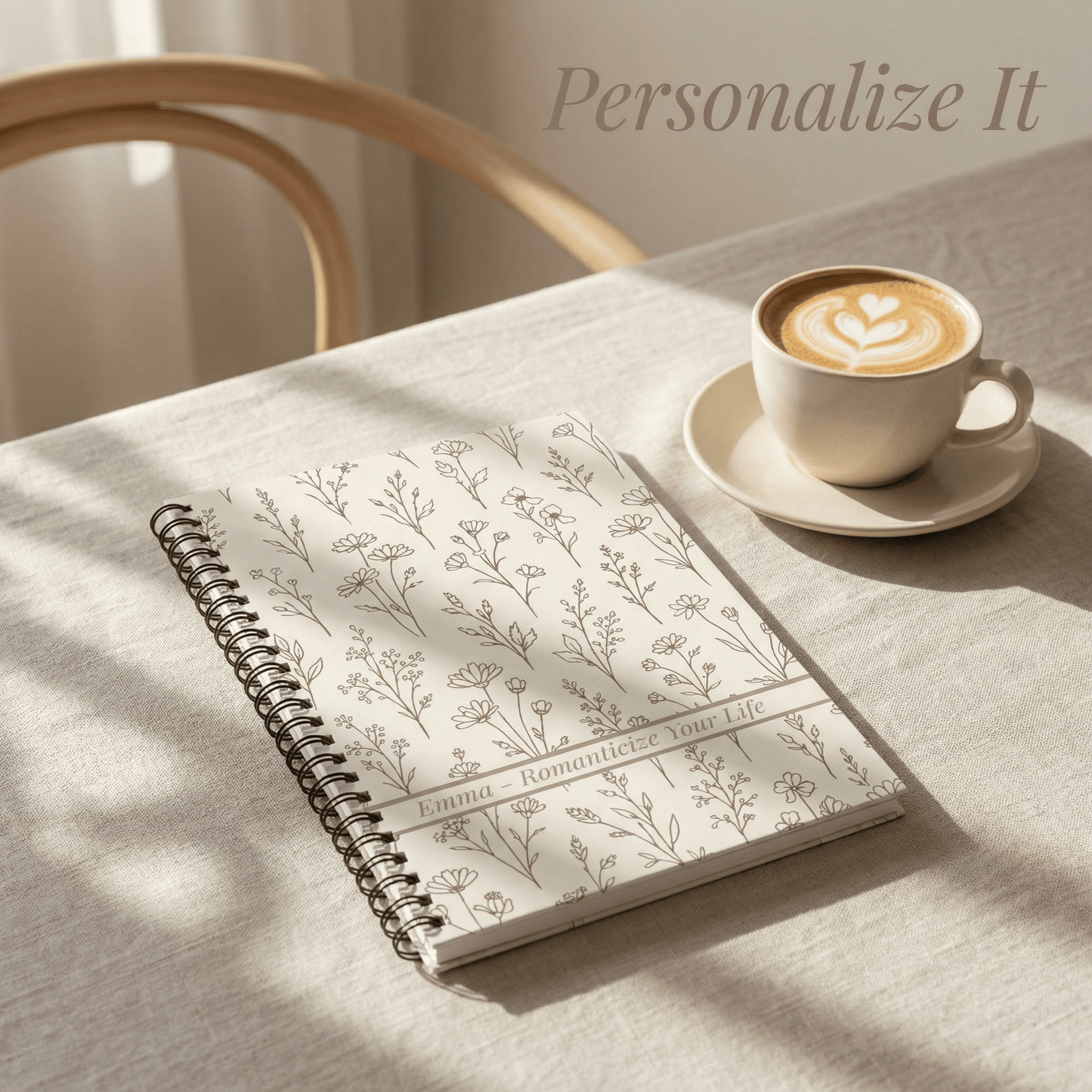 Soft Life Floral Journal | Personalized