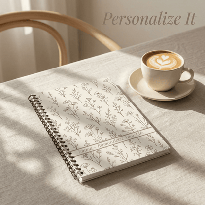 Soft Life Floral Journal | Personalized