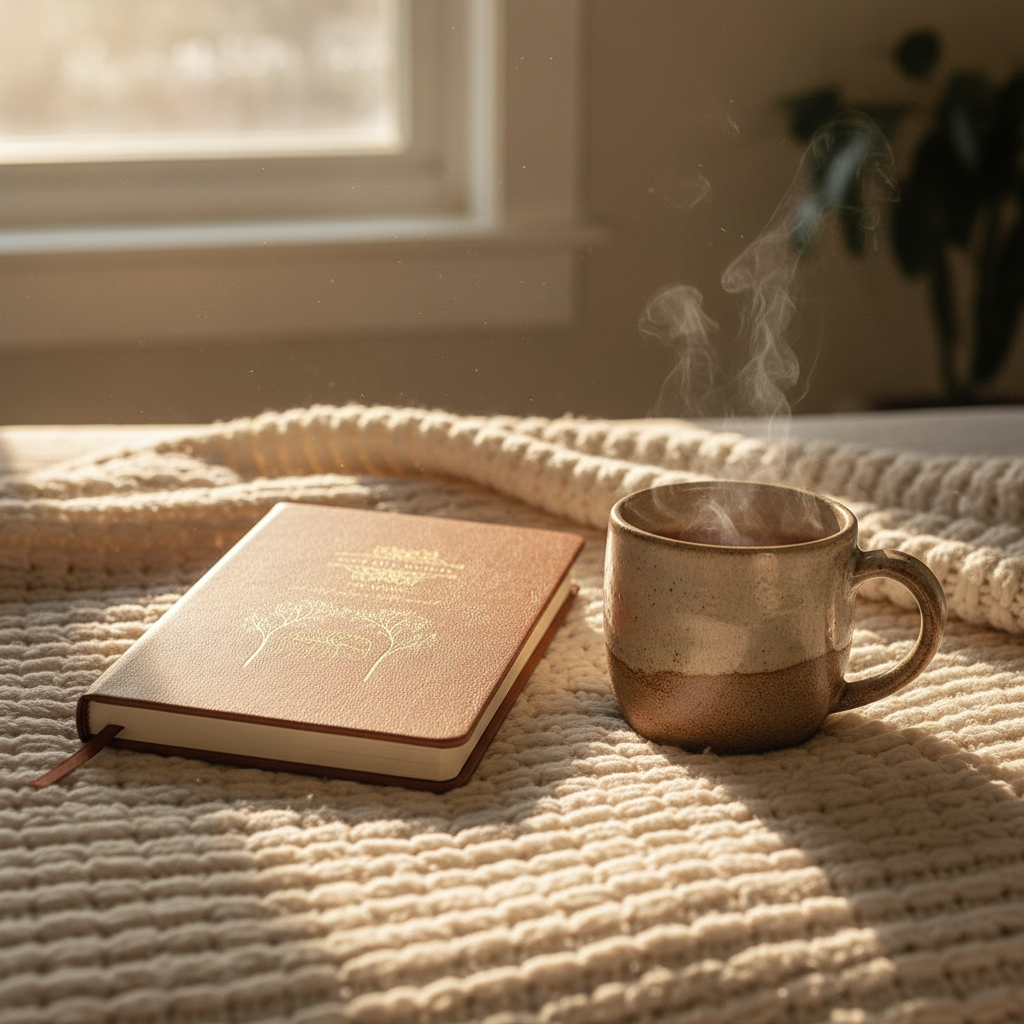 Soft Life Society™ Elephant & Tree Self-Love Journal – Vegan Leather Notebook