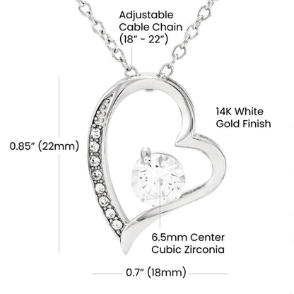 Forever Love Necklace | CZ Heart Pendant