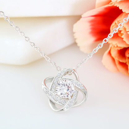 Love Knot Necklace | CZ Pendant
