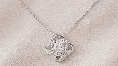 Love Knot Necklace | CZ Pendant