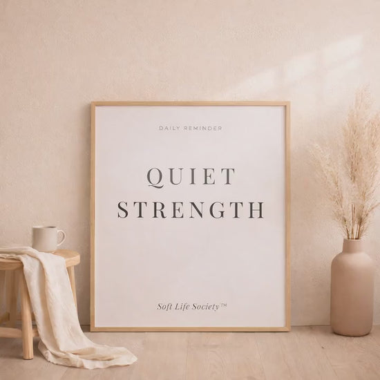 Video of 'Quiet Strength' motivational framed artwork 
