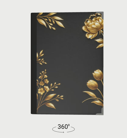 Black Botanical Stillness Journal | Satin Hardcover