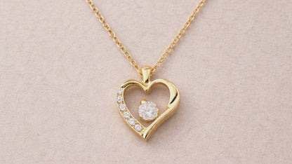 Forever Love Necklace | CZ Heart Pendant
