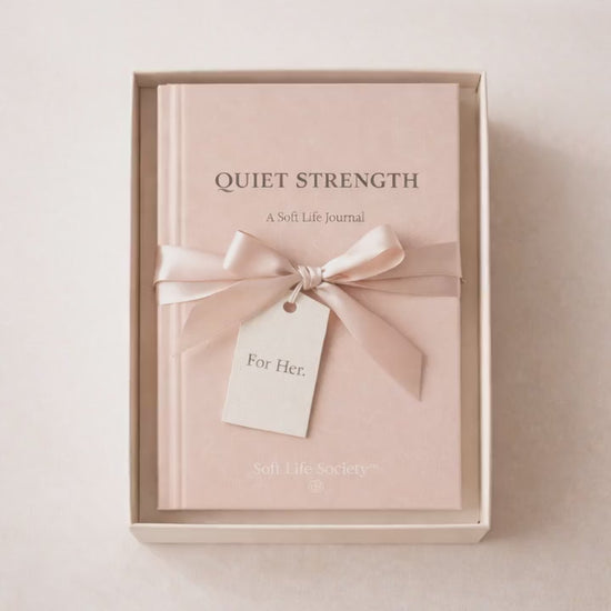 Video featuring Quiet Strength Soft Life Journal in a gift box