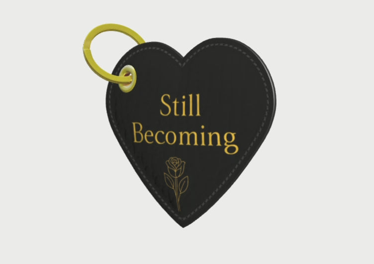 Still Becoming Heart- Blacki Keychain 360 degree video